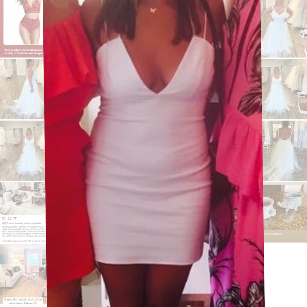 White dress for Courtney